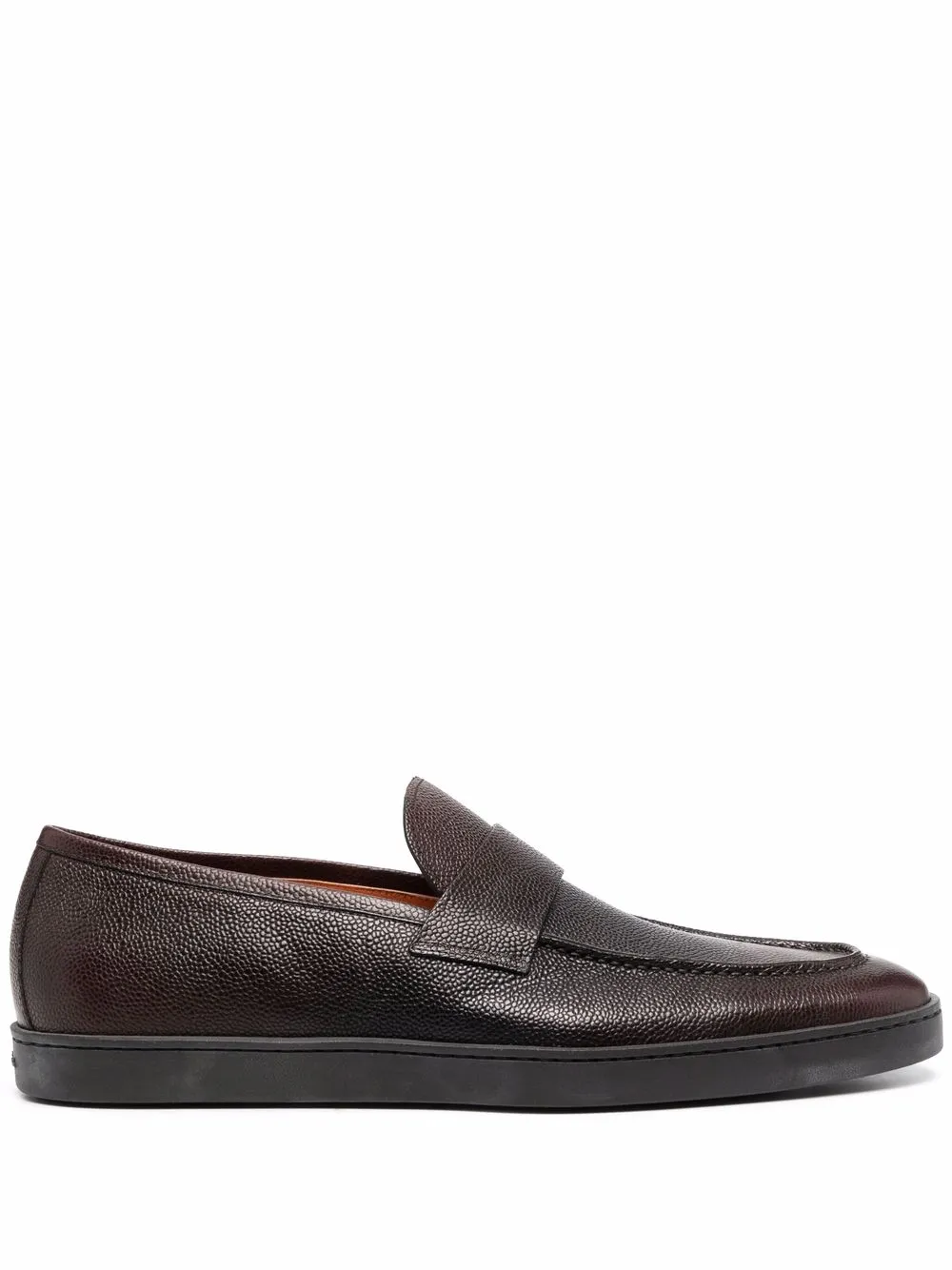 

Santoni almond-toe loafers - Brown