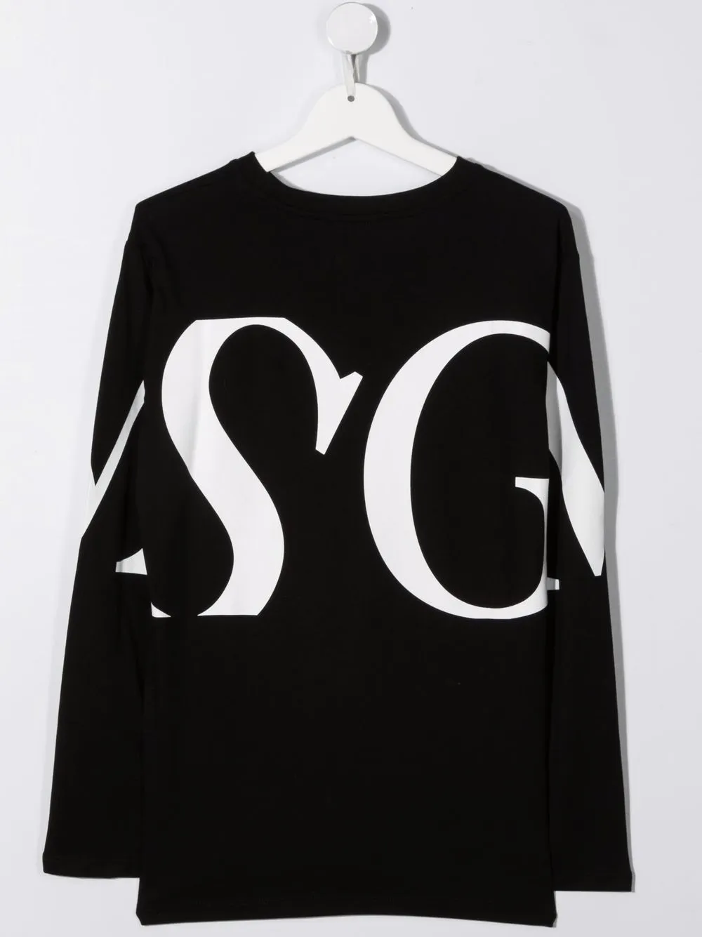 фото Msgm kids футболка с длинными рукавами и логотипом