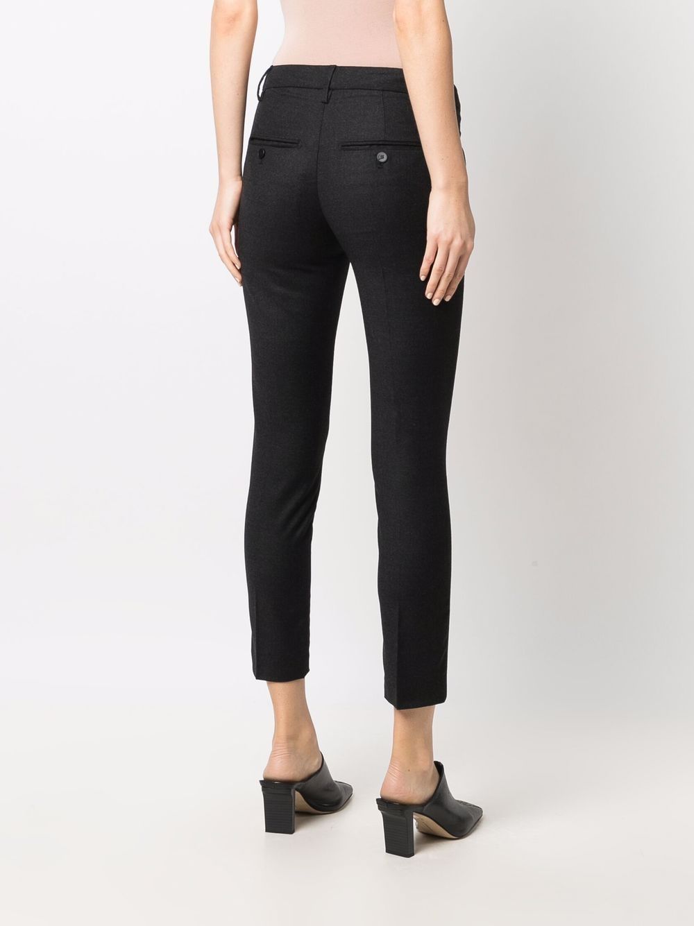 Shop Dondup Slim-cut Trousers In Grau