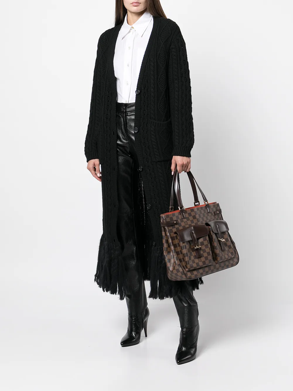 фото Louis vuitton сумка-тоут damier ebène uzes pre-owned