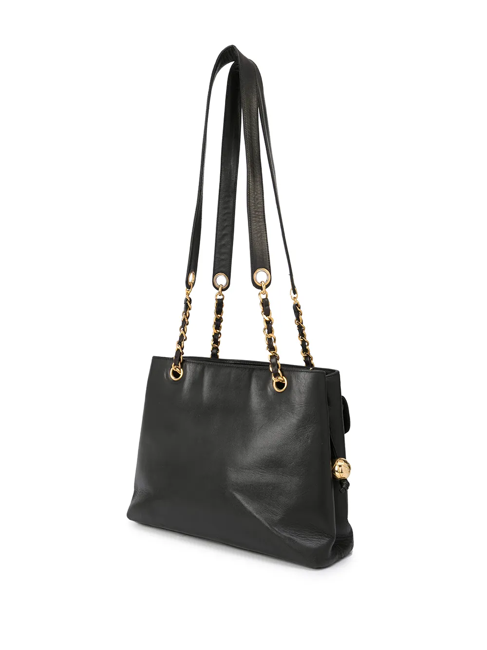 фото Chanel pre-owned сумка-тоут turnlock с логотипом cc