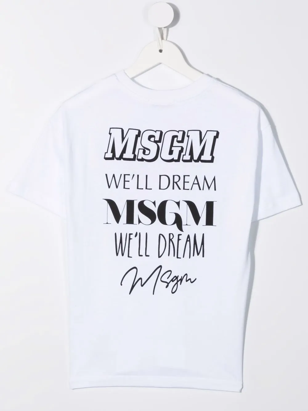 фото Msgm kids футболка с надписью