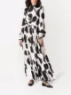 Carolina Herrera polka dot-print pleated dress