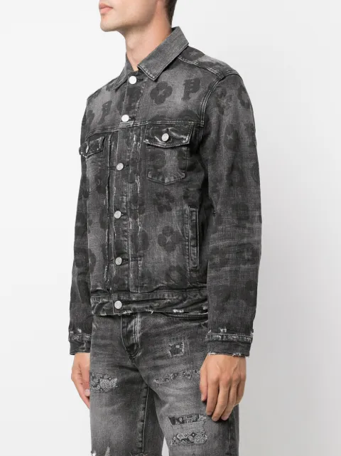 Purple Brand Full Monogram-print Denim 