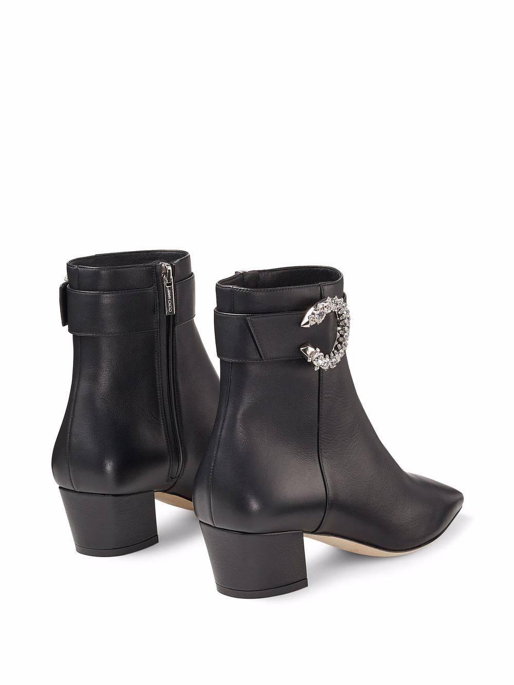 Shop Jimmy Choo Myan 45mm Boots In 黑色