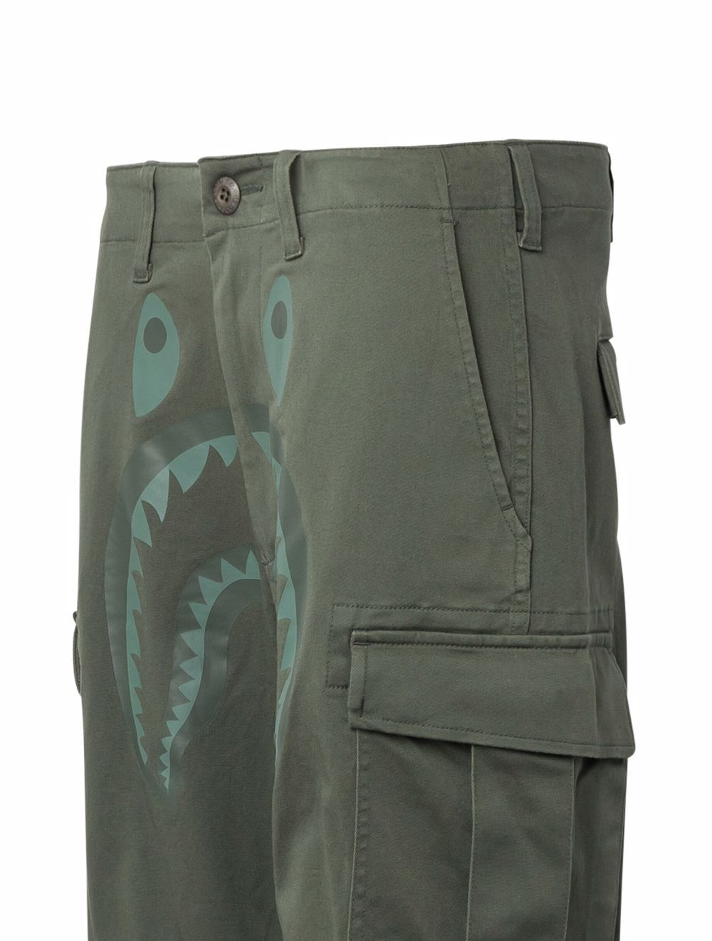 A BATHING APE® Shark 6-pocket Cargo Trousers - Farfetch