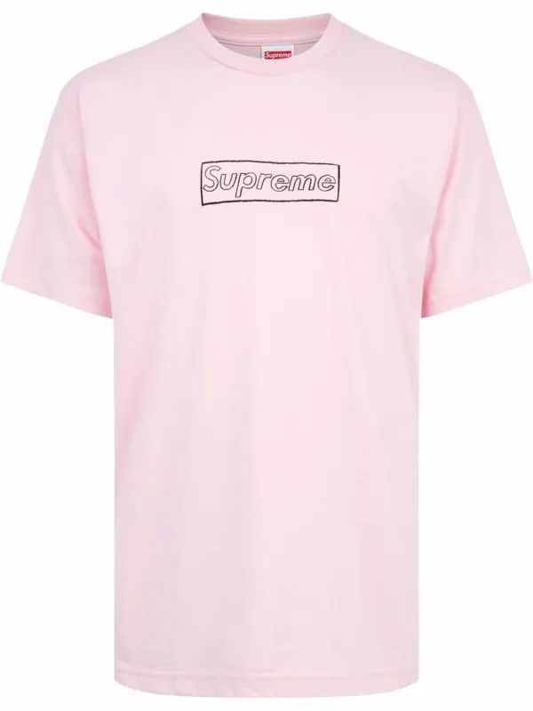 Pink supreme outlet logo