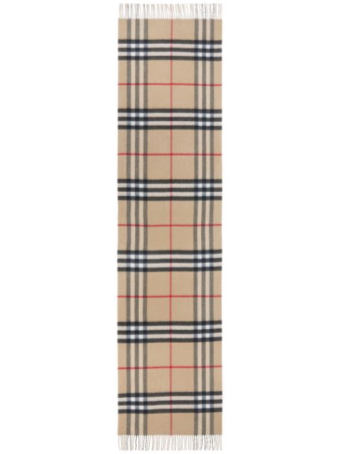 Burberry Reversible Check Cashmere Scarf Women