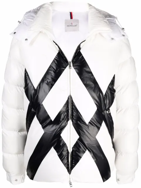 Moncler 盟可睐 交叉印花绗缝夹克