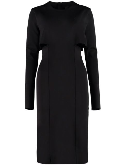 Givenchy cut-out detail long-sleeve dress Women