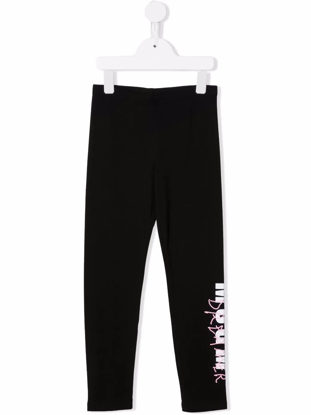 

MSGM Kids leggins con logo estampado - Negro