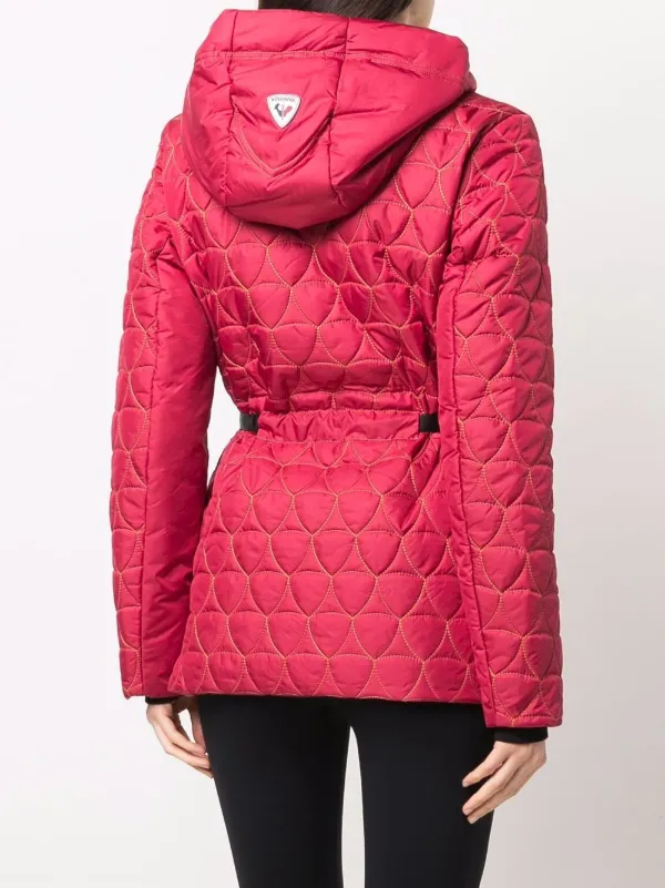 quilted jacket red