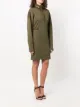 Givenchy funnel neck ribbed dress