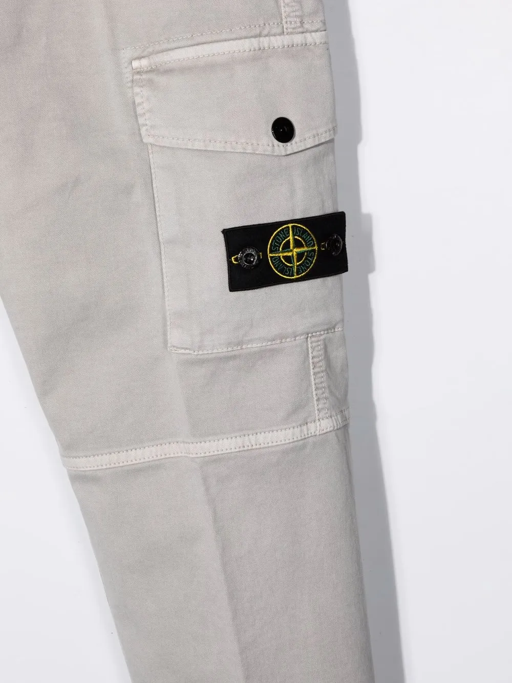 фото Stone island junior узкие брюки с логотипом