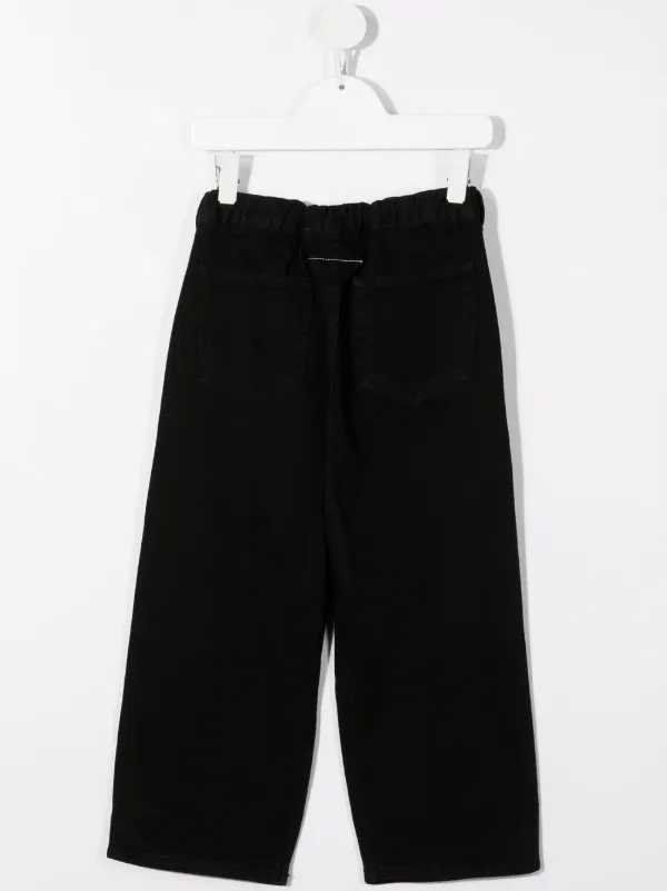Bermuda a gamba ampia Nero Farfetch Uomo Abbigliamento Pantaloni e jeans Shorts Pantaloncini 