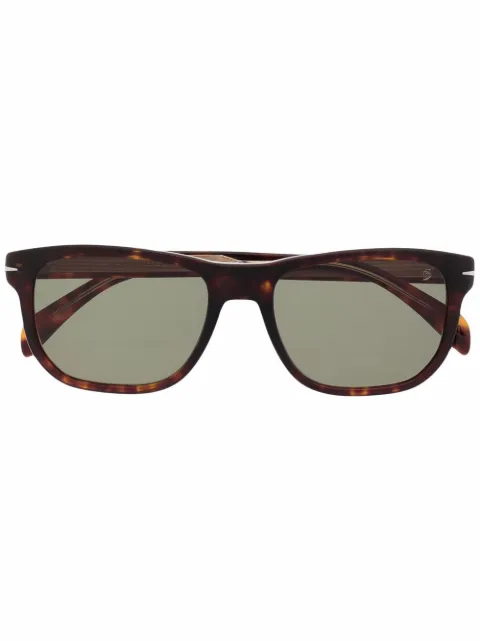 Eyewear by David Beckham tortoiseshell square-frame sunglasses