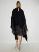 Taller Marmo fringed roll-neck poncho