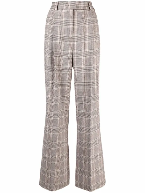 Check print trousers clearance