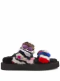 Giuseppe Zanotti Furry Her sandals - Black