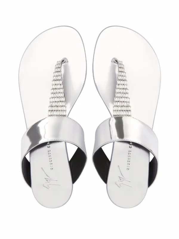 ジュゼッペ ザノッティ デザイン　サンダル◇シルバー　37 1/2 GIUSEPPE ZANOTTI DESIGN(ジュゼッペザノッティデザイン)シルバー