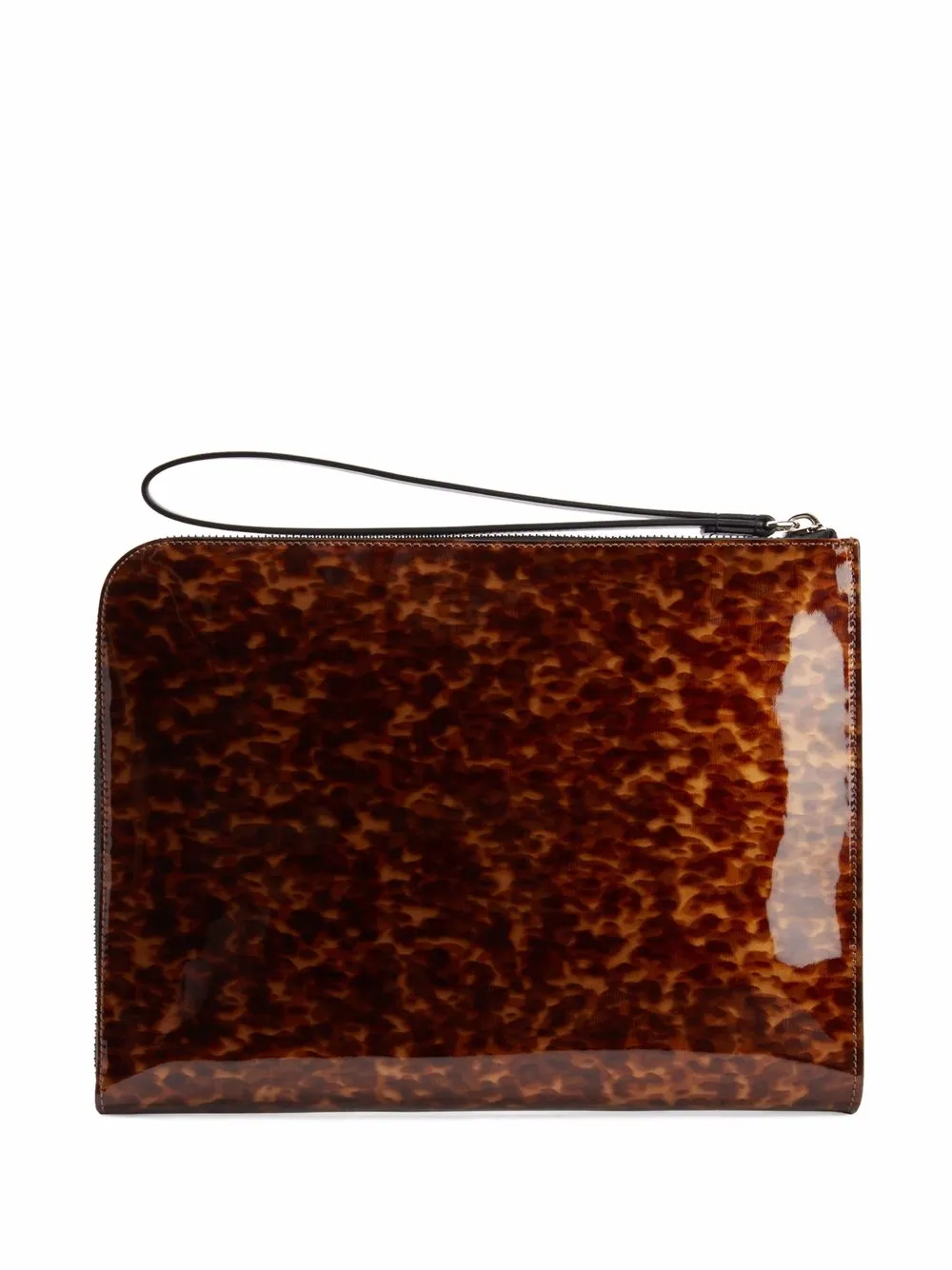 Giuseppe Zanotti Fabian leren clutch - Bruin