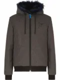 Giuseppe Zanotti Zefiro zip-up hoodie - Grey