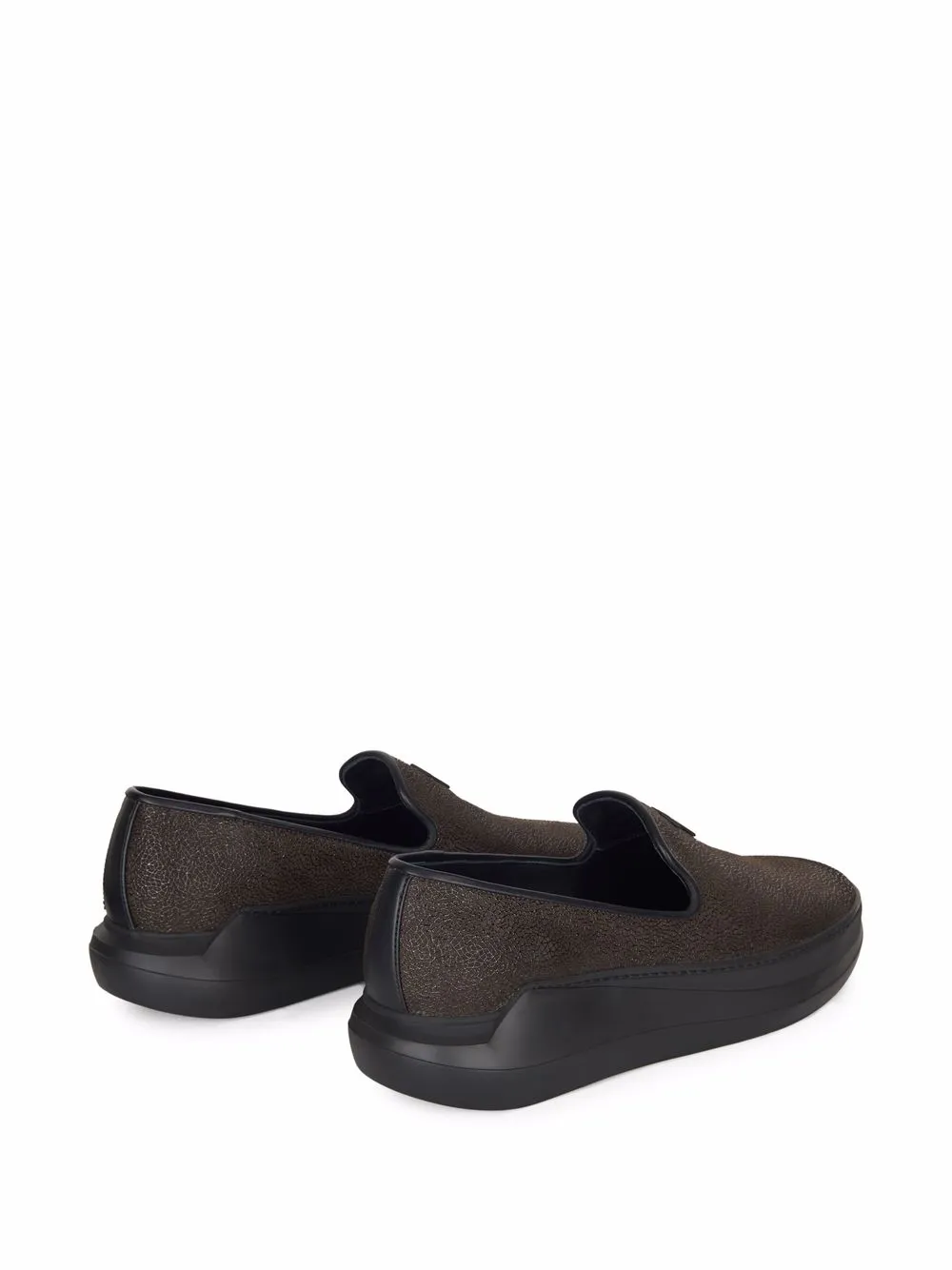 Giuseppe Zanotti Conley loafers met rits Bruin