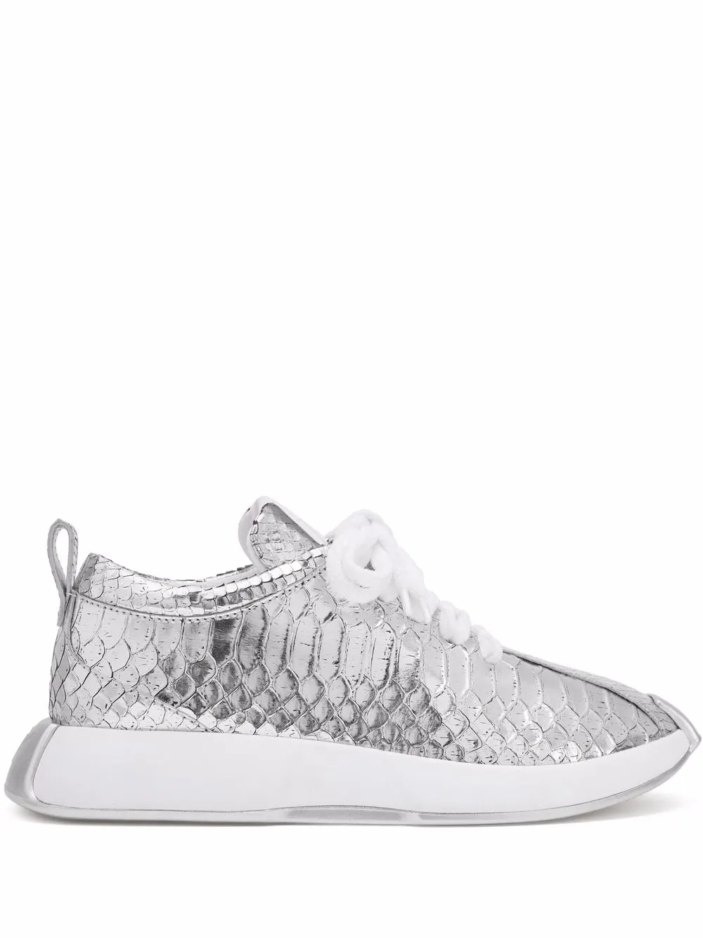 

Giuseppe Zanotti tenis bajos Ferox - Plateado