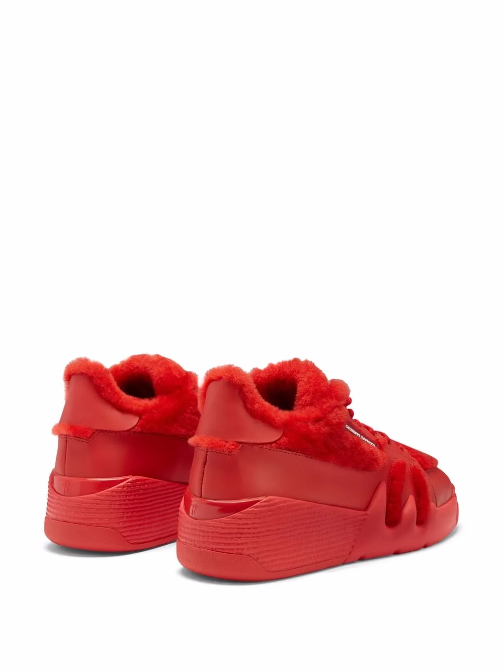 Shop Giuseppe Zanotti Talon Winter Low-top Sneakers In 红色