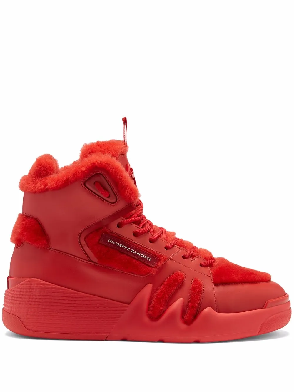 Giuseppe Zanotti tenis altos Talon Winter - Rojo