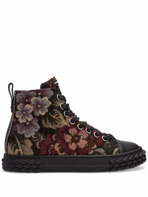 Giuseppe Zanotti Sneakers alte Blabber a fiori