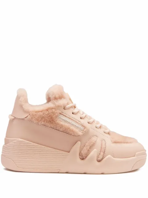 Giuseppe Zanotti Talon shearling-lined mid-top sneakers