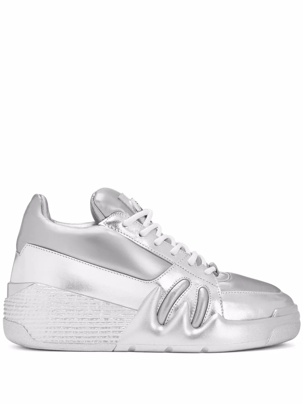 

Giuseppe Zanotti tenis bajos Tallon - Plateado