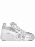 Giuseppe Zanotti Tallon metallic low-top sneakers - Silver