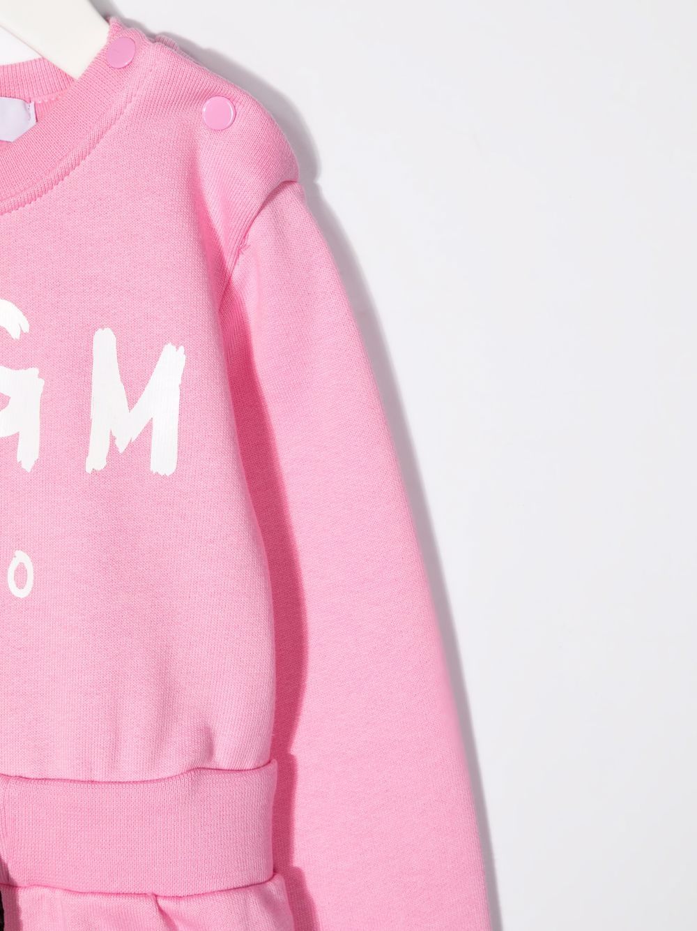 фото Msgm kids платье-джемпер с логотипом