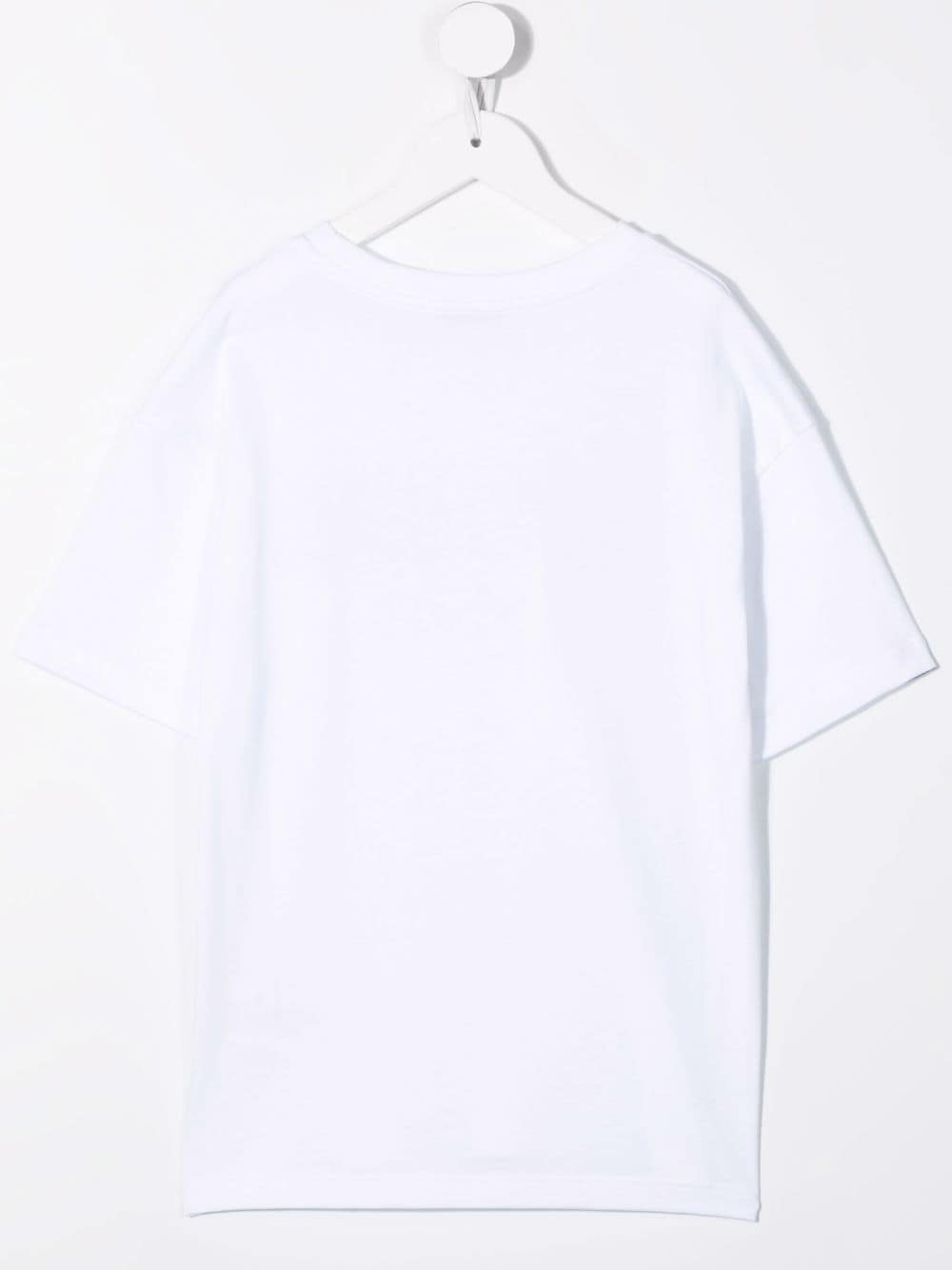 MSGM Kids T-shirt met glitterlogo - Wit