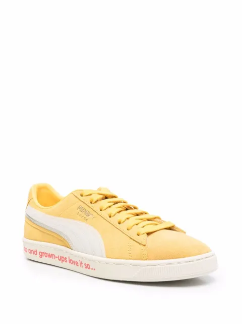 mustard puma trainers