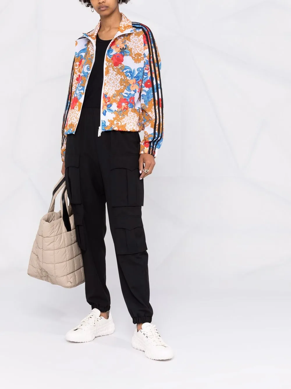 adidas Her Studio three-stripe jacket | Varsity Jackets | Image 2