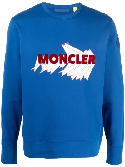 Moncler 1952 logo sweatshirt blue 