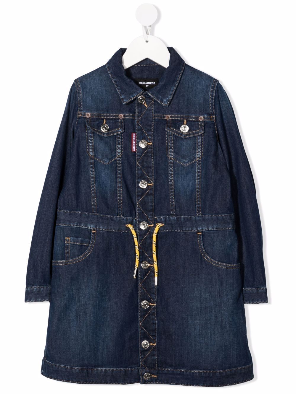 

Dsquared2 Kids long-sleeve denim dress - Blue