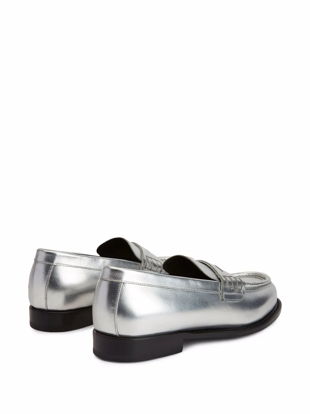  Giuseppe Zanotti Euro Loafer Penny Loafer   Silber 