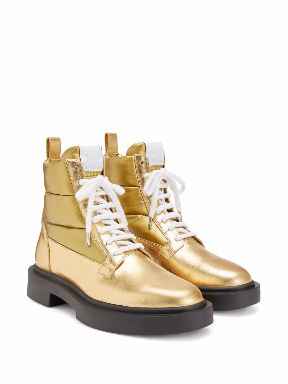 Shop Giuseppe Zanotti Achille Ice Ankle Boots In Yellow