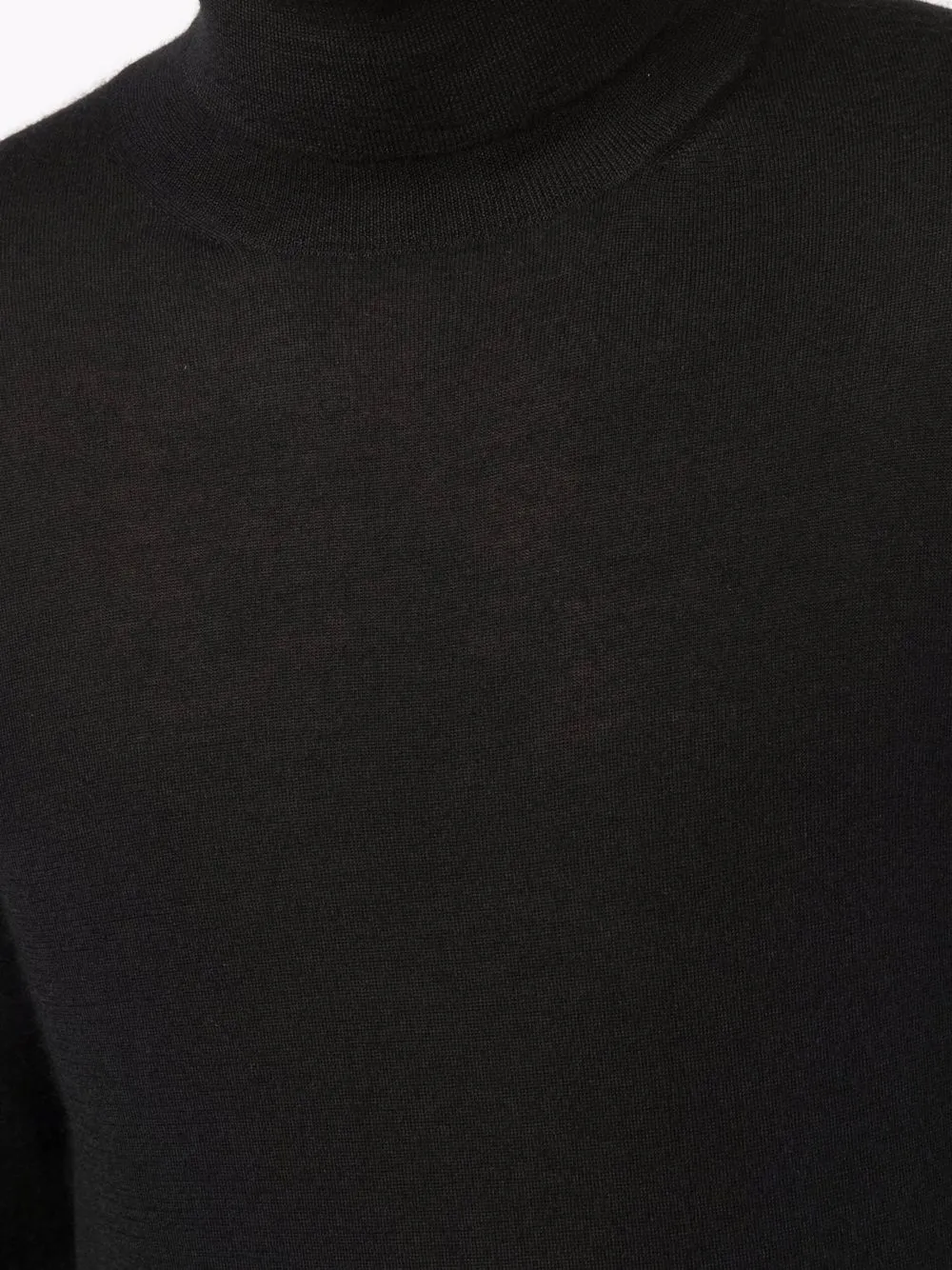Roll Neck Cashmere-Silk Jumper