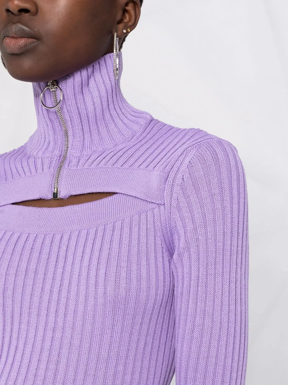 MSGM джемпер с вырезами Фиолетовый 3141MDM129217777 17053119