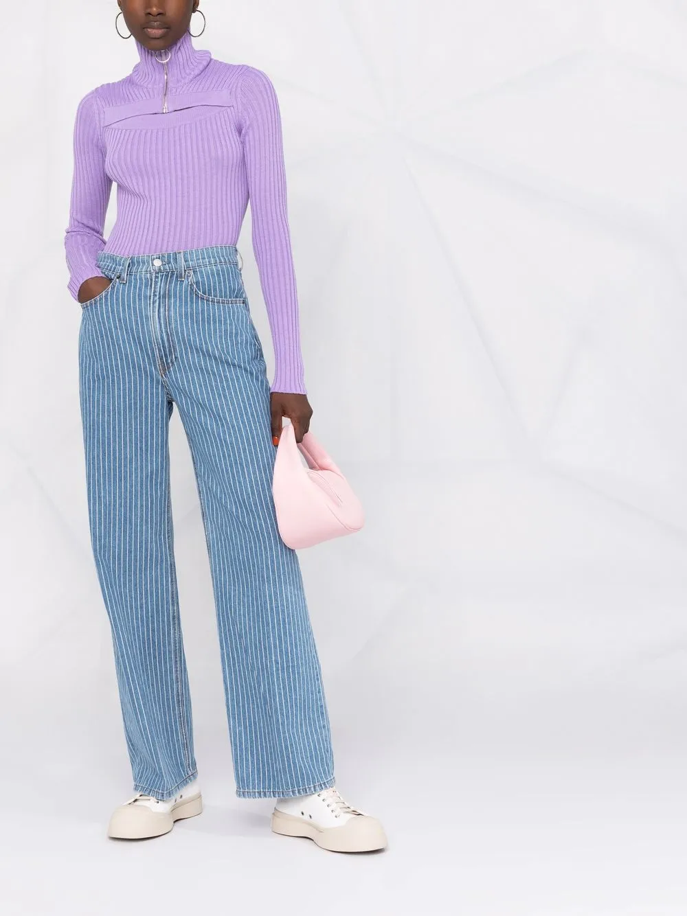 MSGM джемпер с вырезами Фиолетовый 3141MDM129217777 17053119