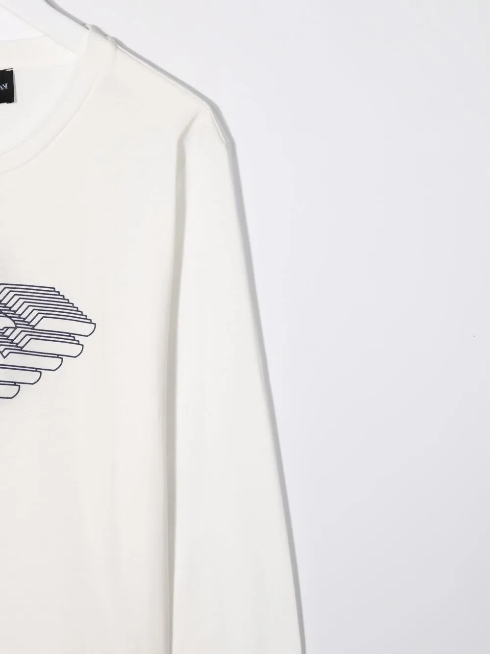фото Emporio armani kids футболка с длинными рукавами и логотипом