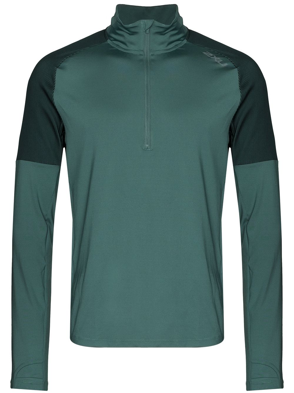 2XU 2XU LIGHTSPEED 12 ZIP LS TEE GRN 4977₽