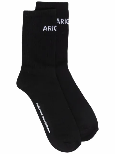 Axel Arigato logo-knit ankle socks