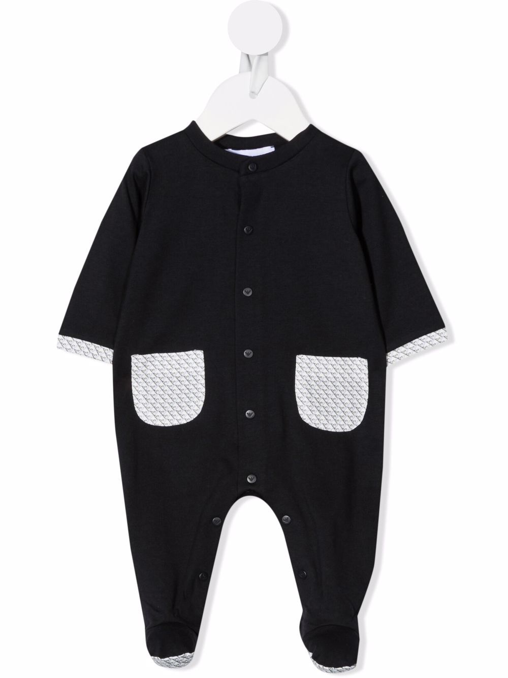 фото Emporio armani kids комплект из комбинезона и нагрудника с логотипом