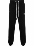Palm Angels logo-patch drawstring track pants - Black